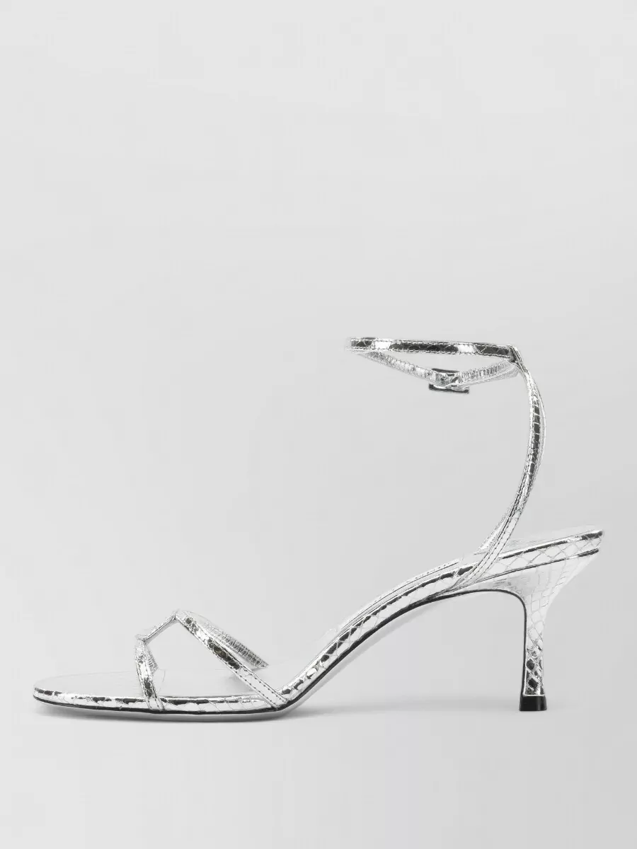 Jimmy Choo Metallic Open Toe Heeled Sandals