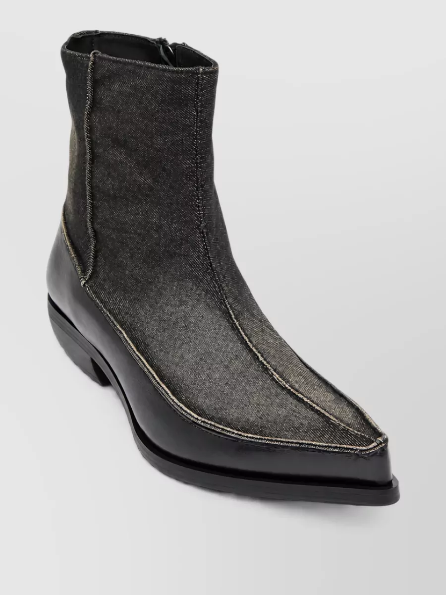 Diesel Leather Ankle Boots