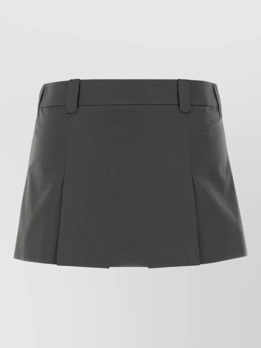 Miu Miu Cotton Mini Skirt