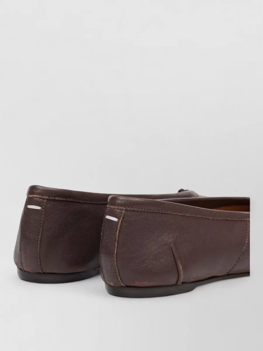 Maison Margiela Leather Tabi Ballerina Shoes