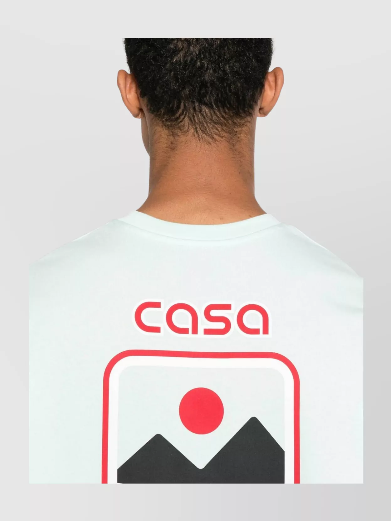 Casablanca Green T-shirt With Crewneck And Logo On The Front And Maxi Logo On The Back In White