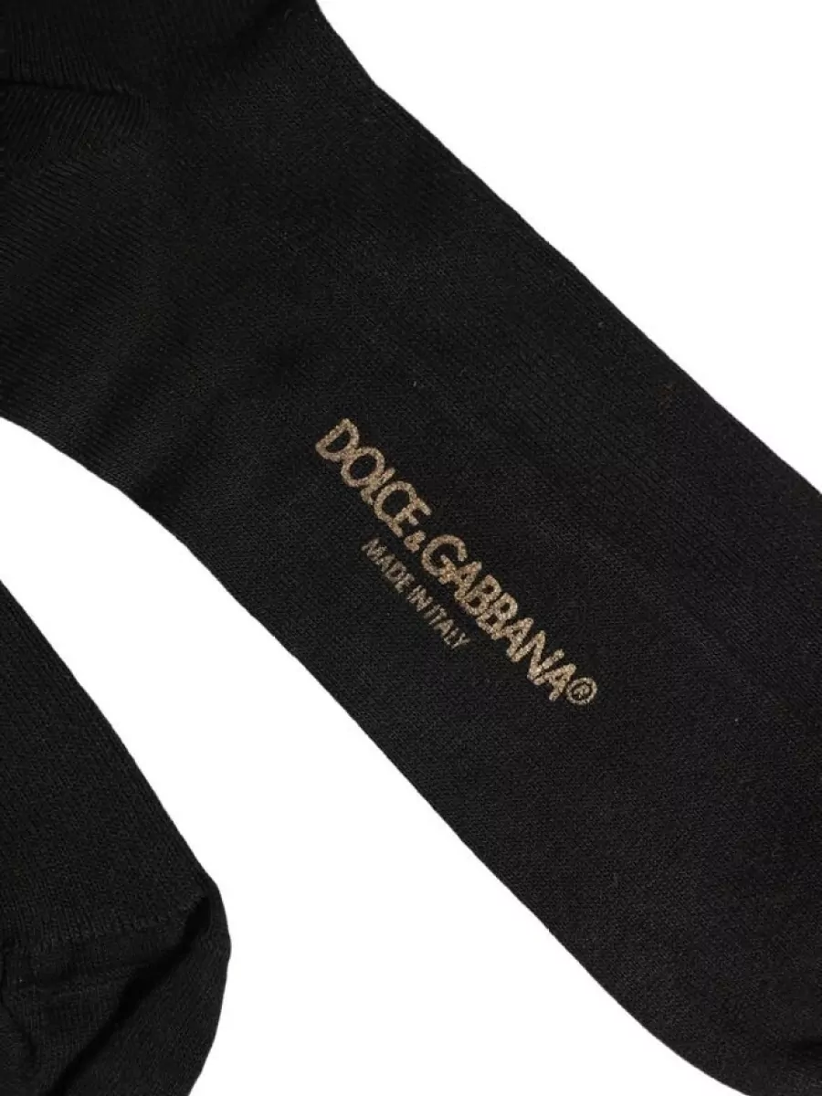 Dolce&Gabbana Cotton Ribbed Over The Calf Socks