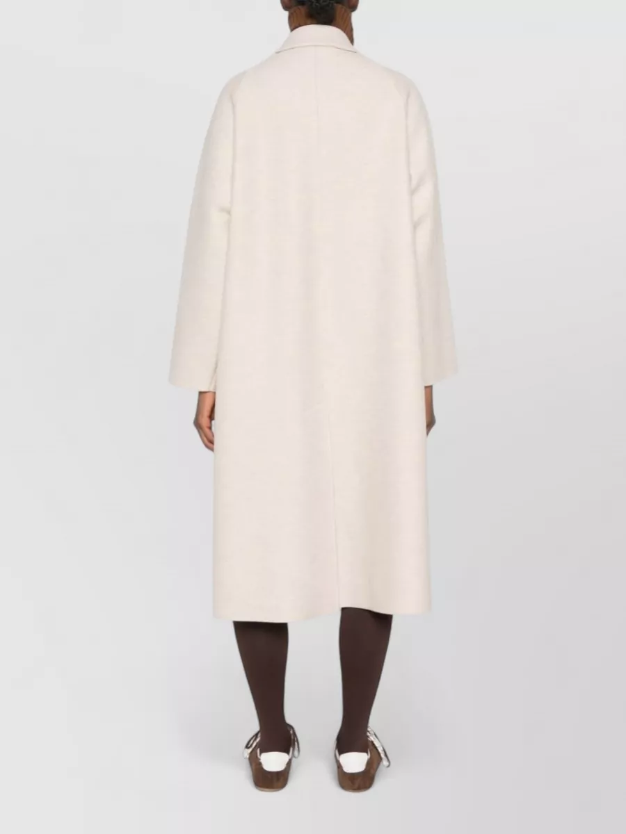 Harris Wharf London Virgin Wool Single-Breasted Long Coat
