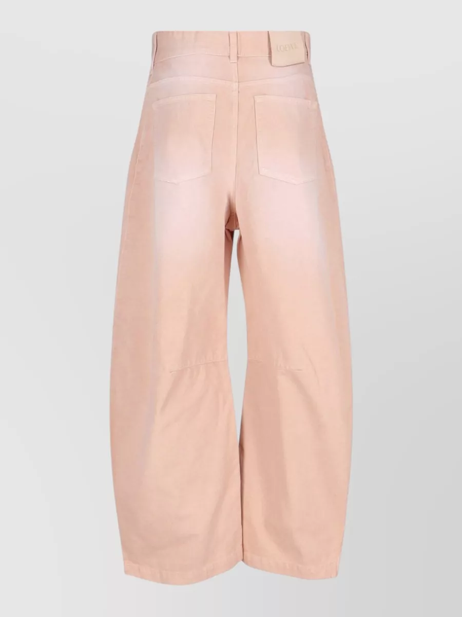 Loewe Paula's Ibiza Cotton Straight-Leg Wide-Leg Trousers