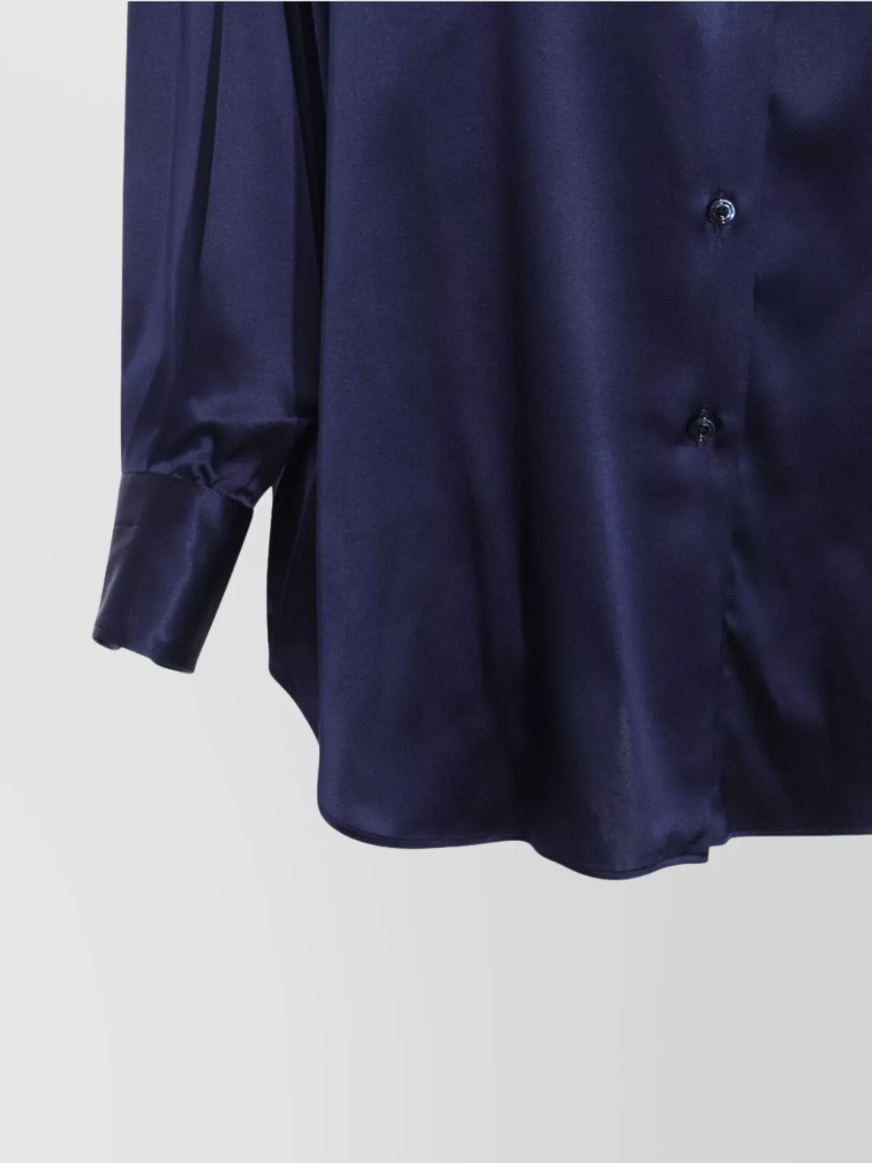 Tom Ford Collared Neck Satin Finish Long Sleeves
