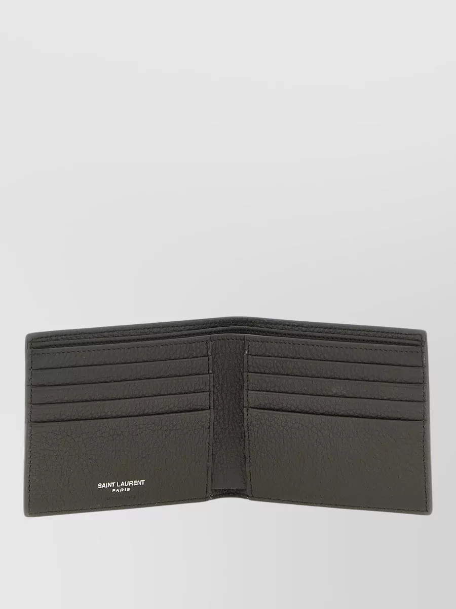 Saint Laurent East West Bifold Leather Wallet Cardholder