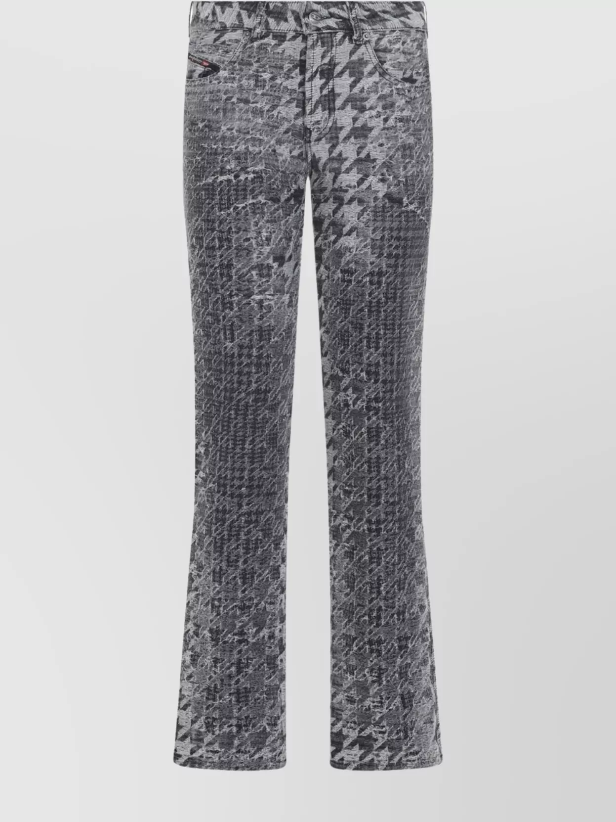 Diesel Houndstooth Five-Pocket Belt Loops Trousers