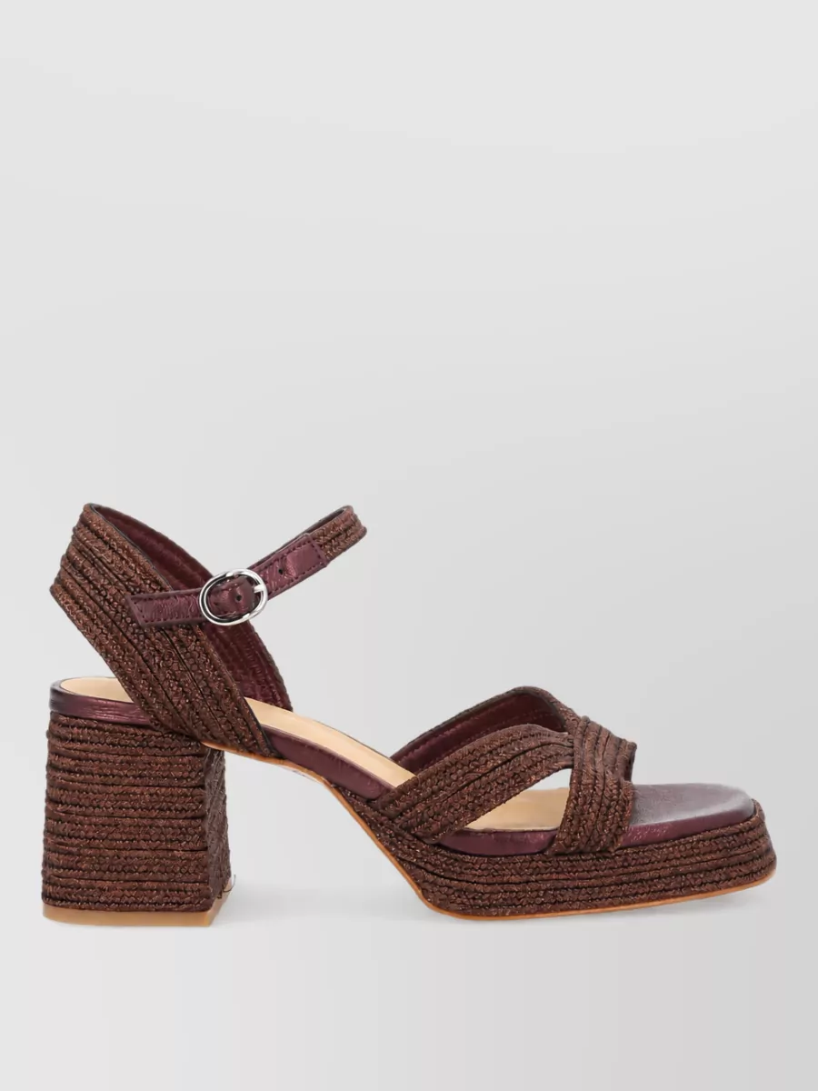 Castaner Metallic Sandals