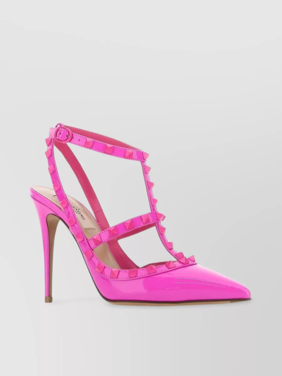 Valentino Garavani Metal Studs Strappy Stiletto Pumps