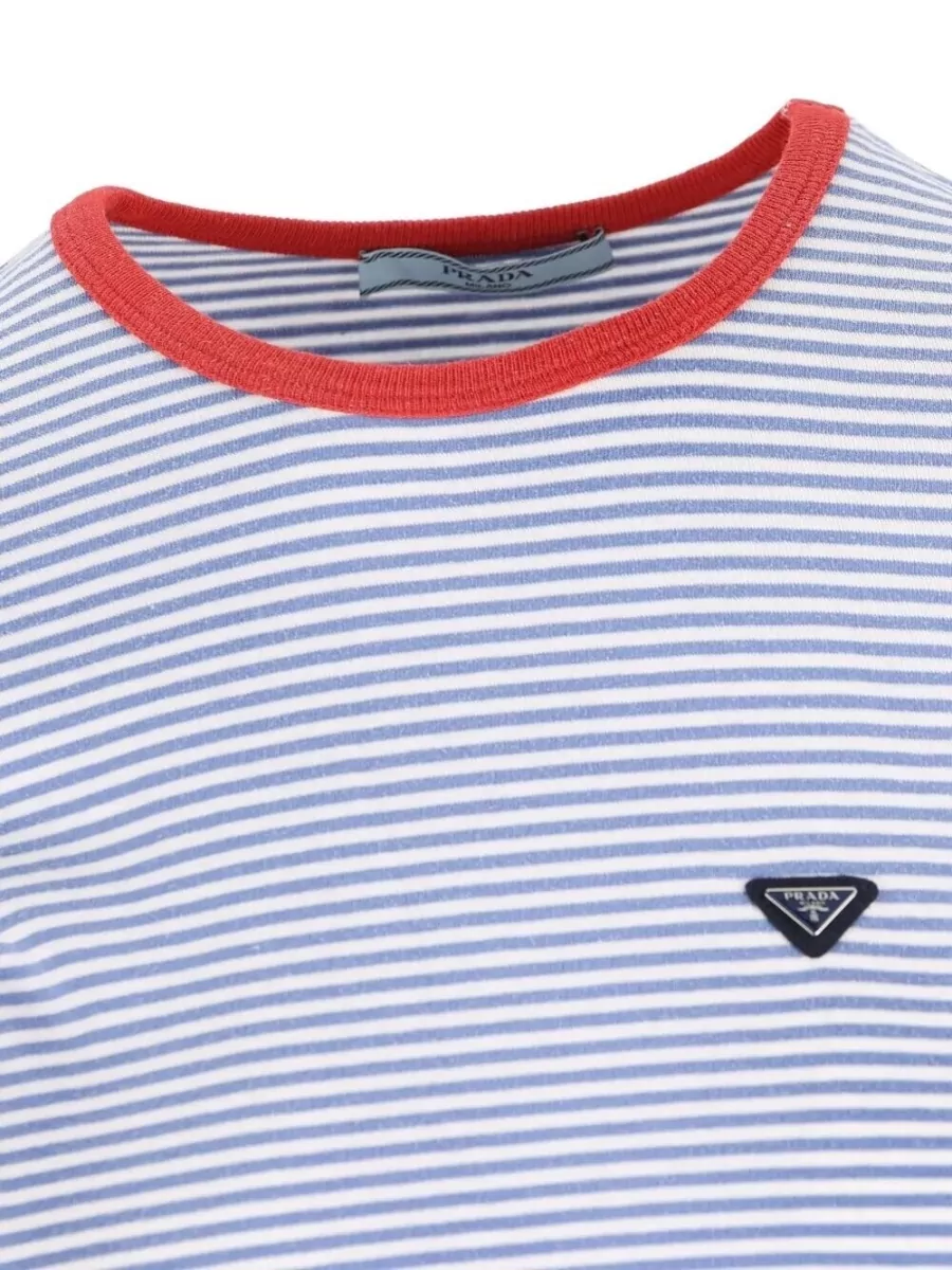 Prada Striped Cotton T-Shirt