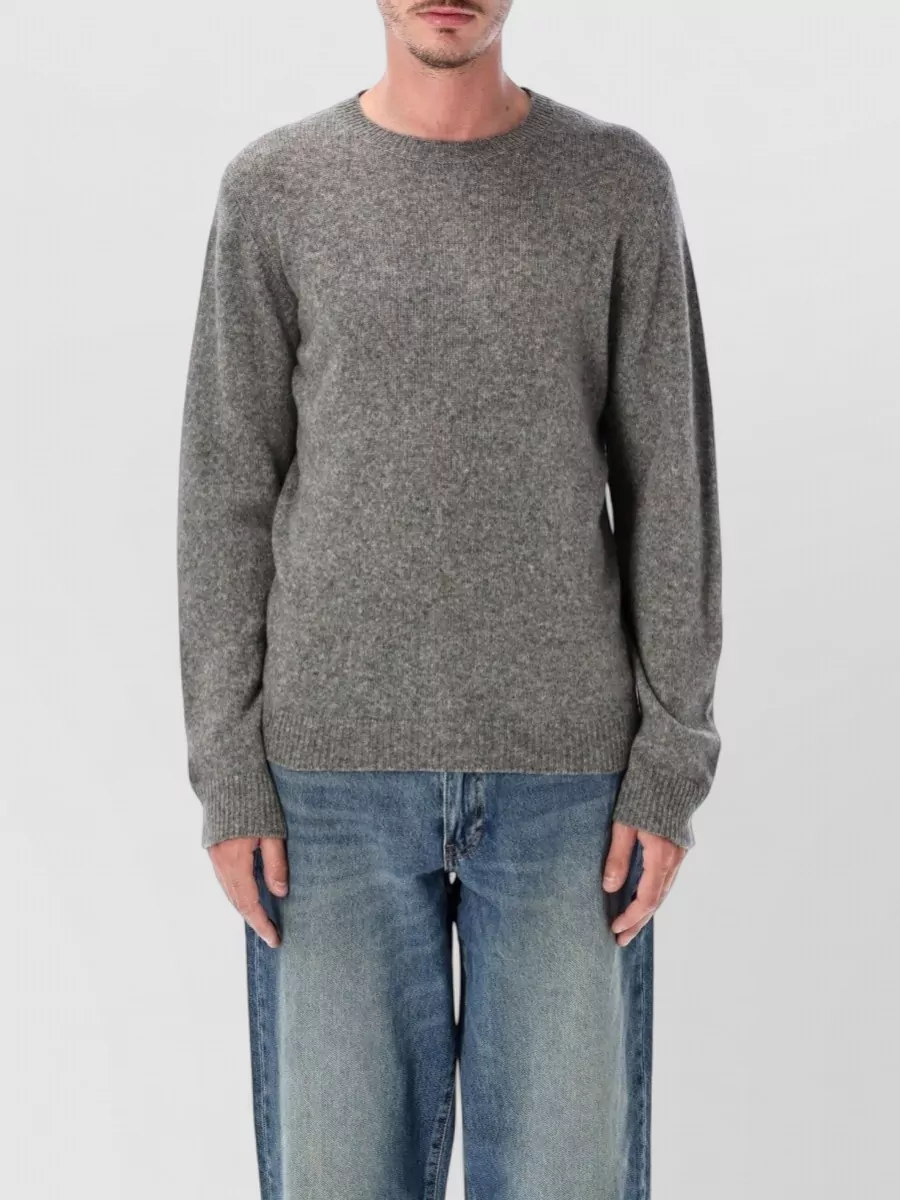Roberto Collina merino wool and baby camel crew neck jumper
