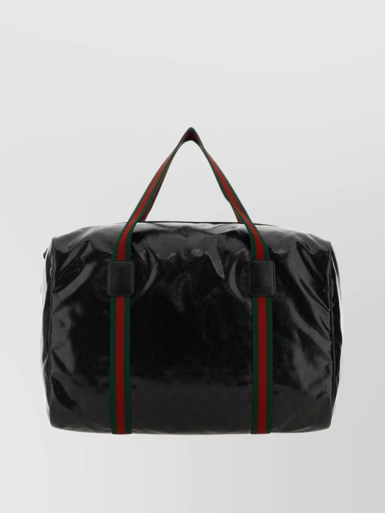 Shop Gucci Crystal Monogram Travel Bag In Black