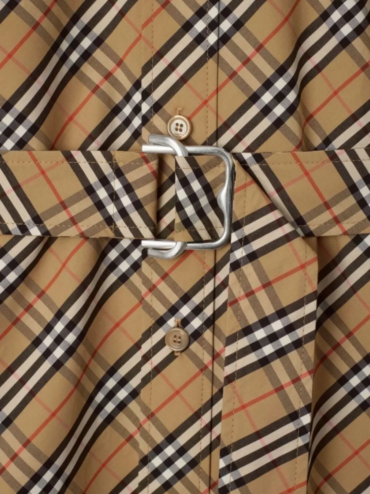 Burberry Check Cotton Shirt Dress