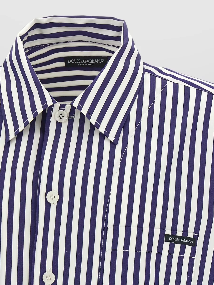 Dolce&Gabbana Striped Bowling Shirt