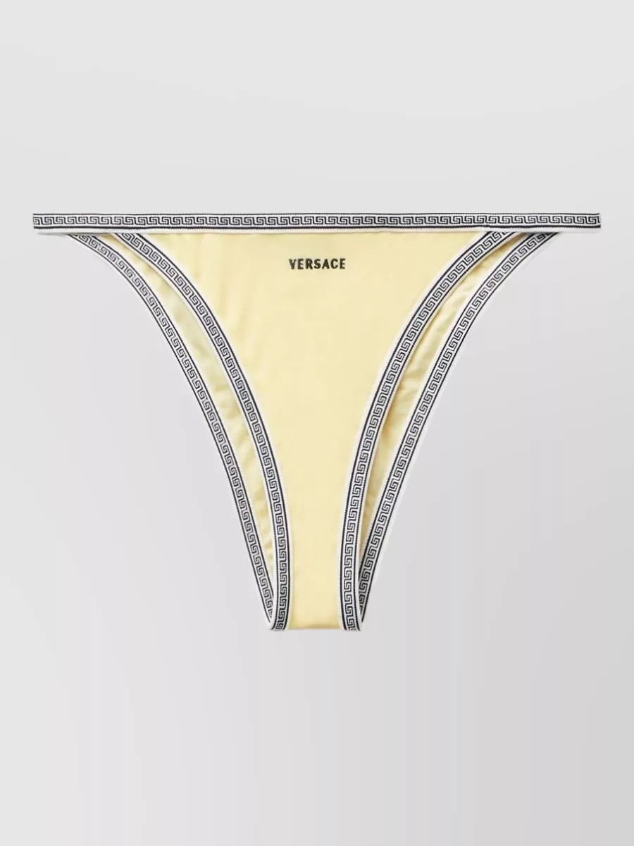 Versace Logo-Embroidered Bikini Briefs