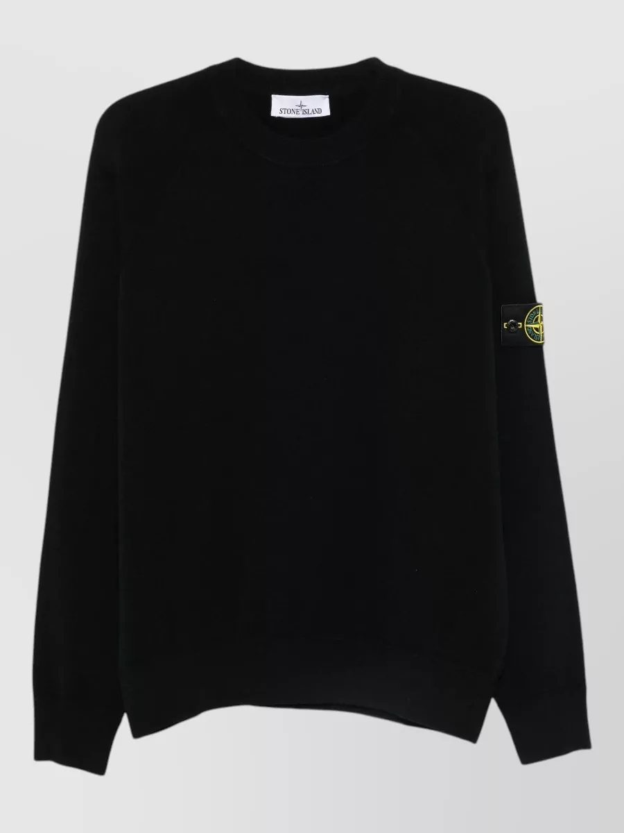 Stone Island ribbed virgin wool sweater