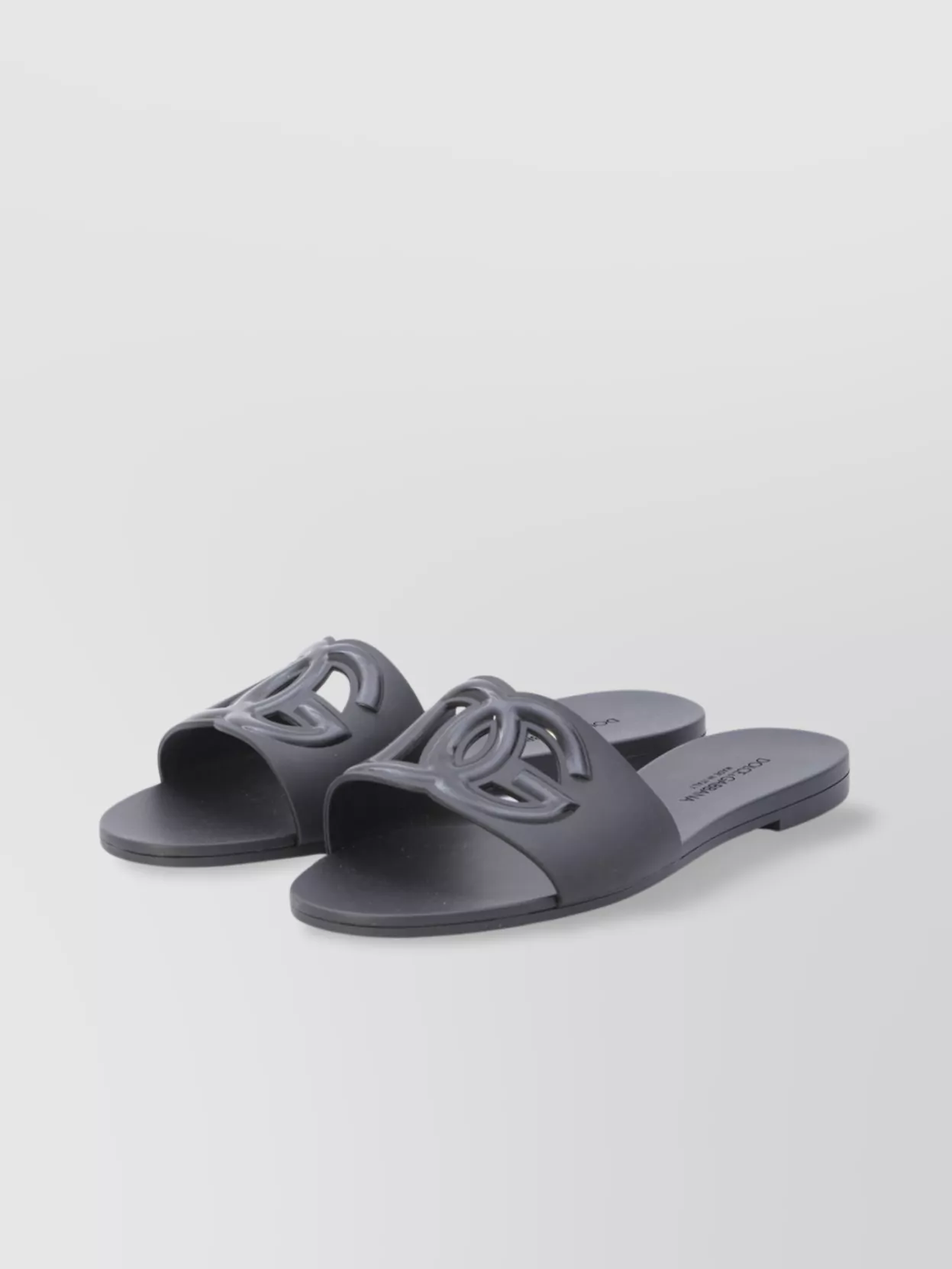 Dolce&Gabbana Logo Cut-Out Rubber Slides