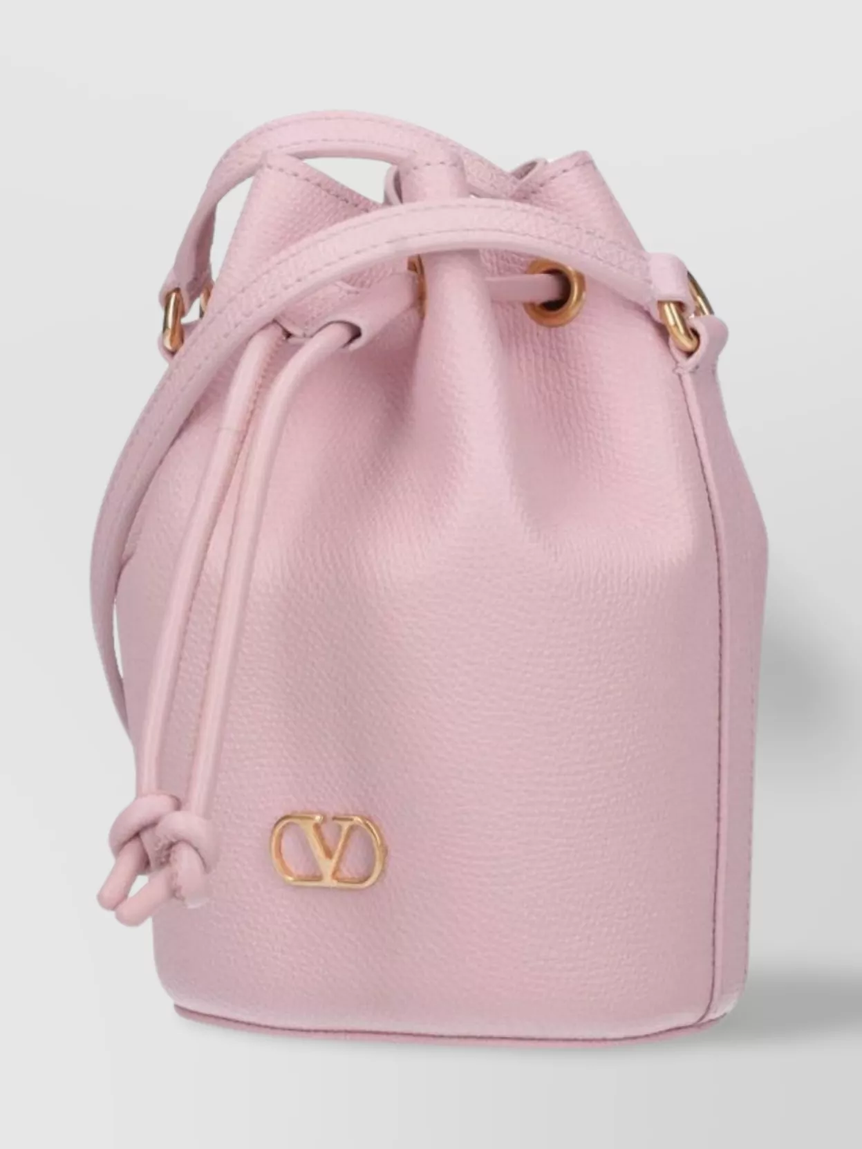 Valentino Garavani Bucket Bag With Gold-Tone Hardware And Textured Finish