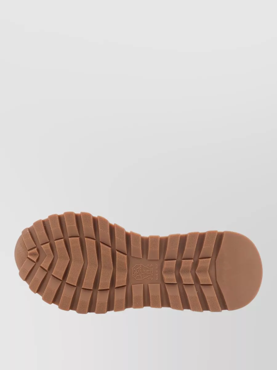 Brunello Cucinelli Suede Low-Top Lace-Up Sneakers