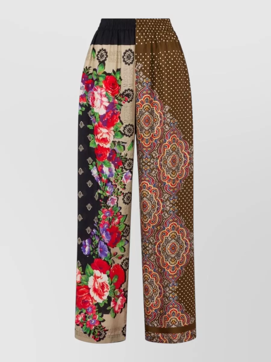 Moschino silk wide-leg trousers