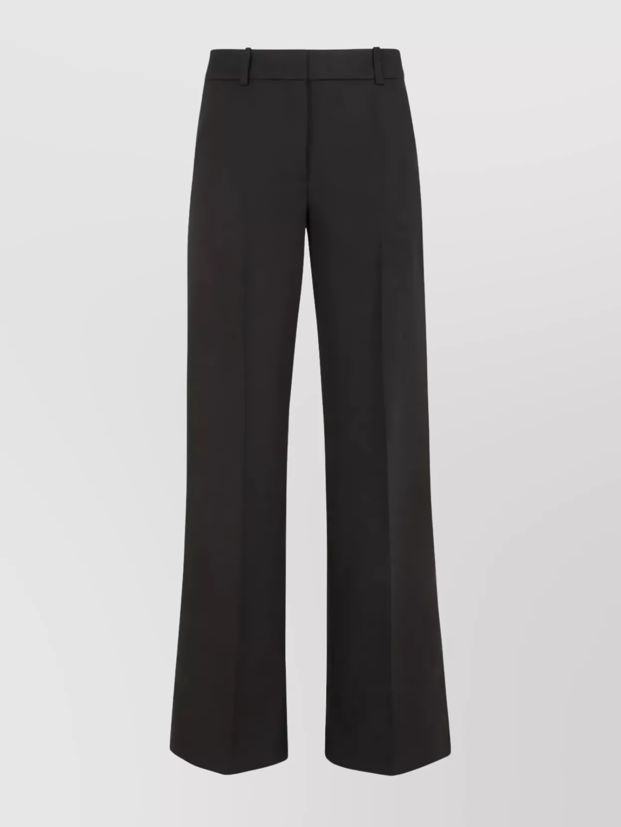 P.a.r.o.s.h Wide Leg Trousers Belt Loops In Black