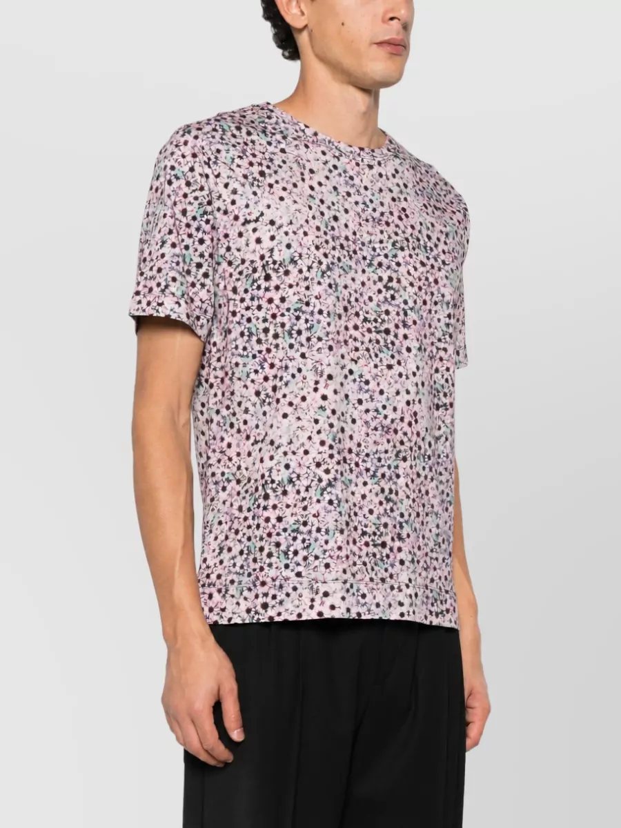 Dries Van Noten Floral-Print Short-Sleeve Shirt