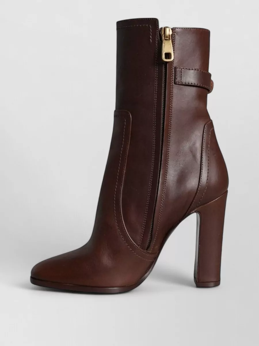 Dolce&Gabbana Leather Mid-Calf Boots