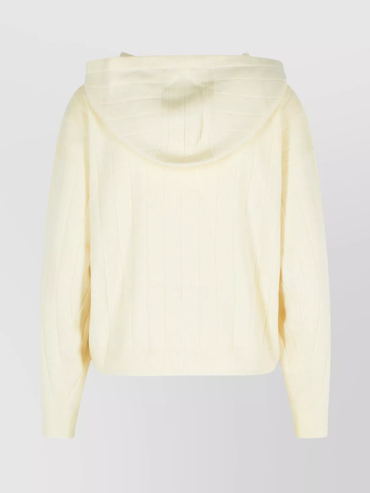 Max Mara Hooded Cashmere Yarn Cardigan Drawstring