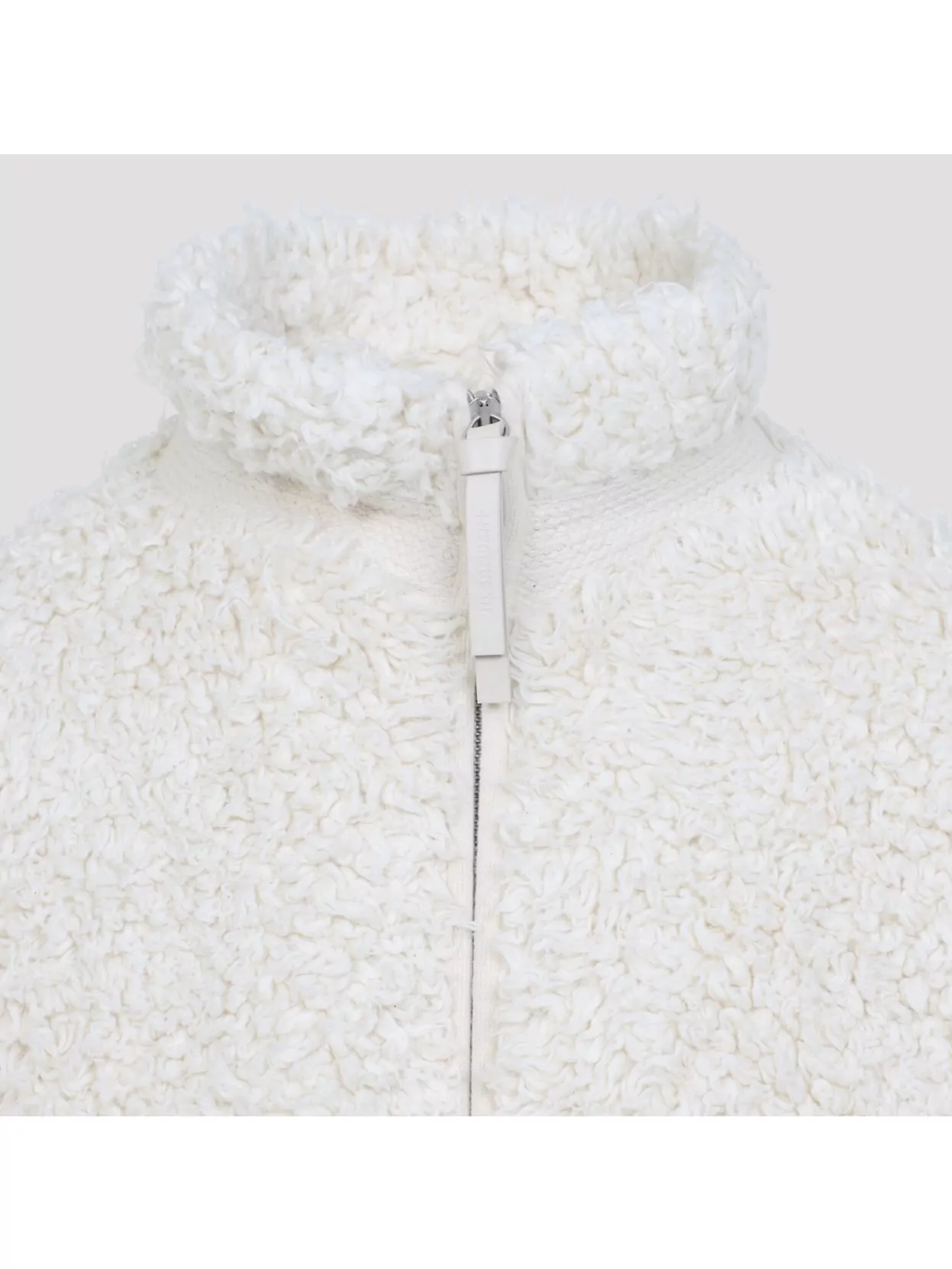 Jil Sander Plus High Collar Long Sleeve Textured Jacket