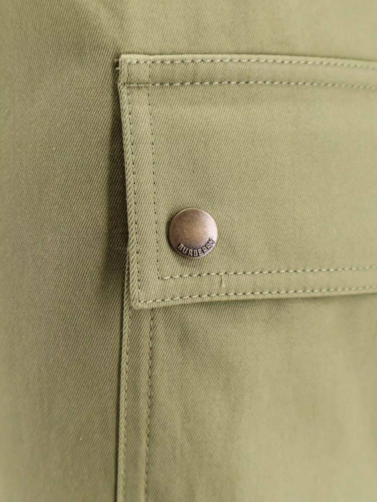 Burberry Logo Embroidered Cotton Wide Leg Trousers