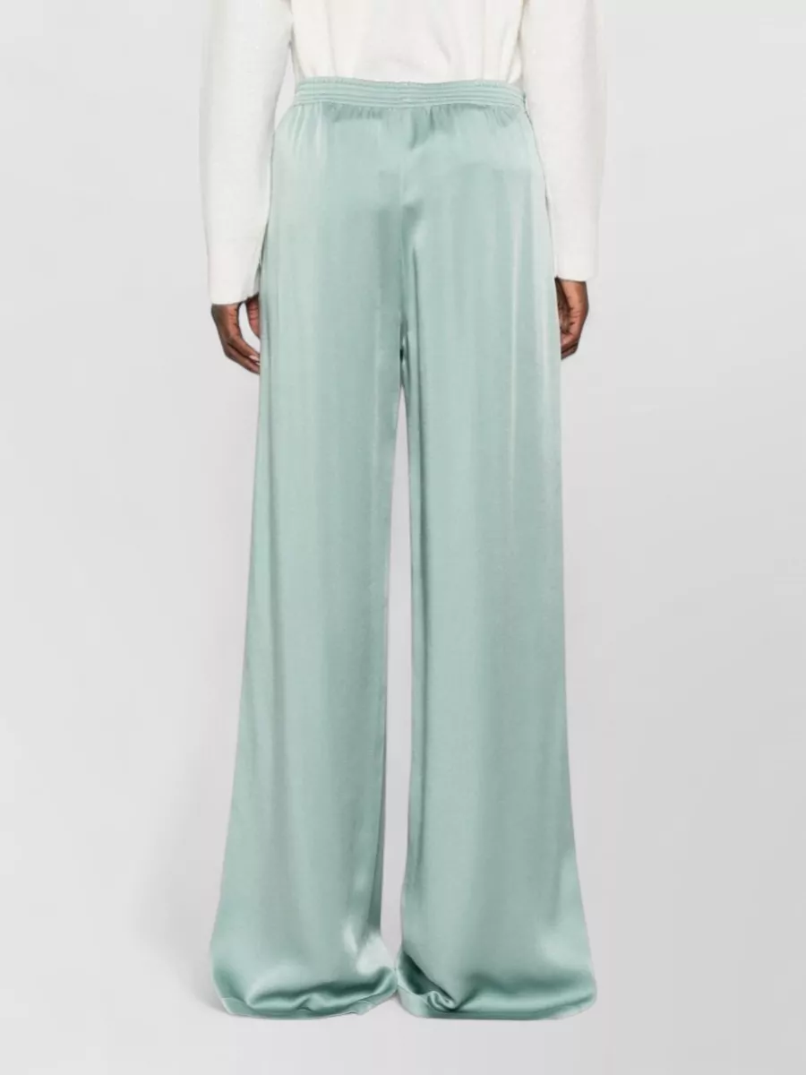 Fabiana Filippi Satin Wide-Leg Trousers
