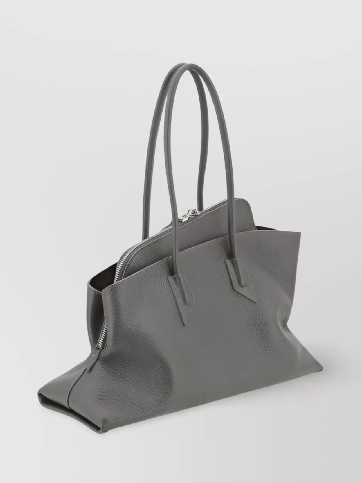 The Attico Geometric Leather Shoulder Bag