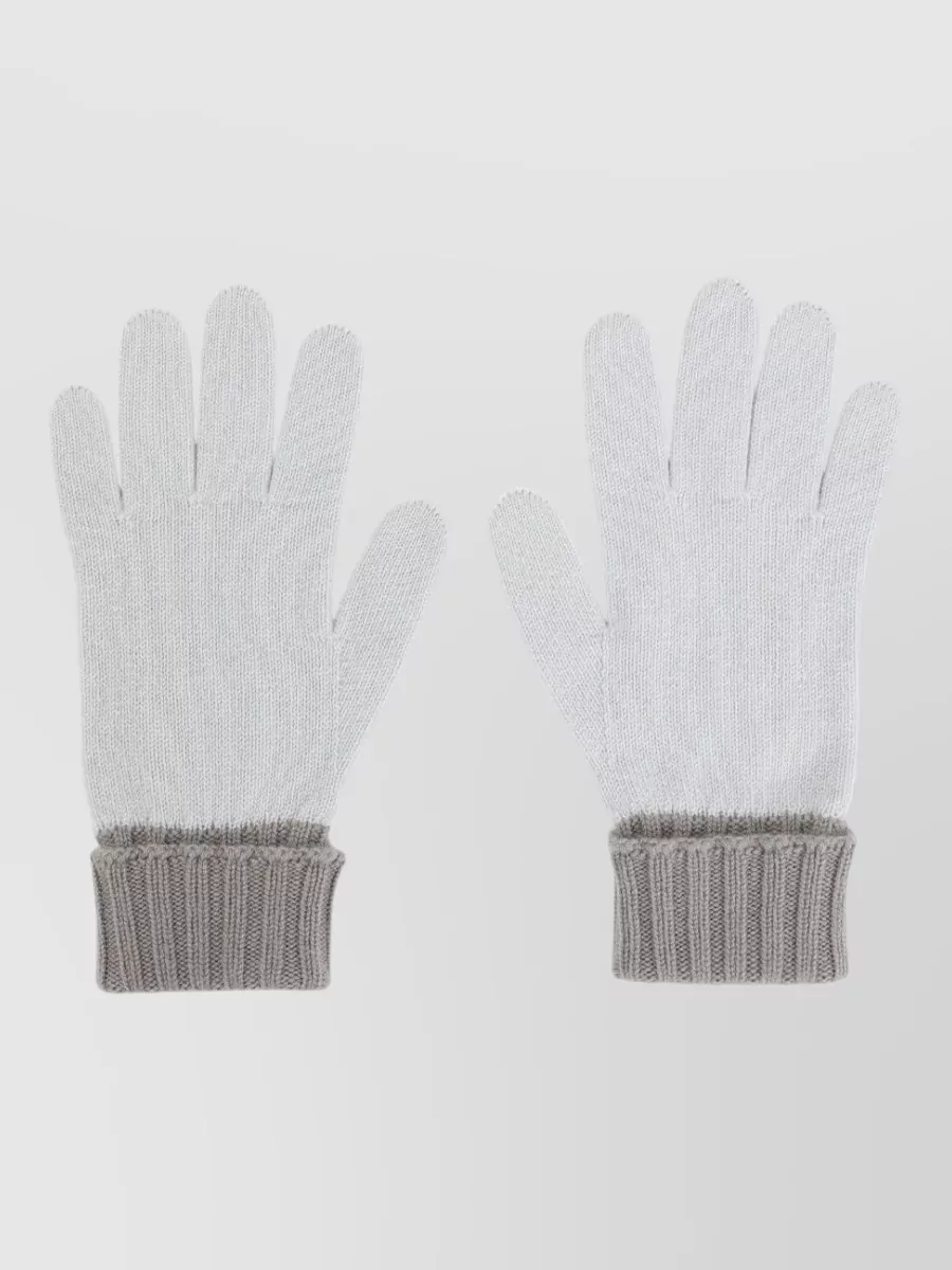 Gucci Knit Gloves Ribbed Cuffs