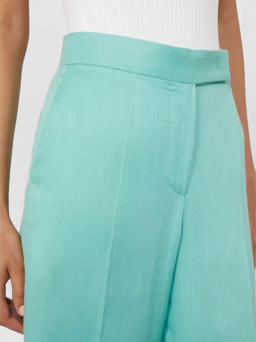Max Mara Linen Wide-Leg Trousers