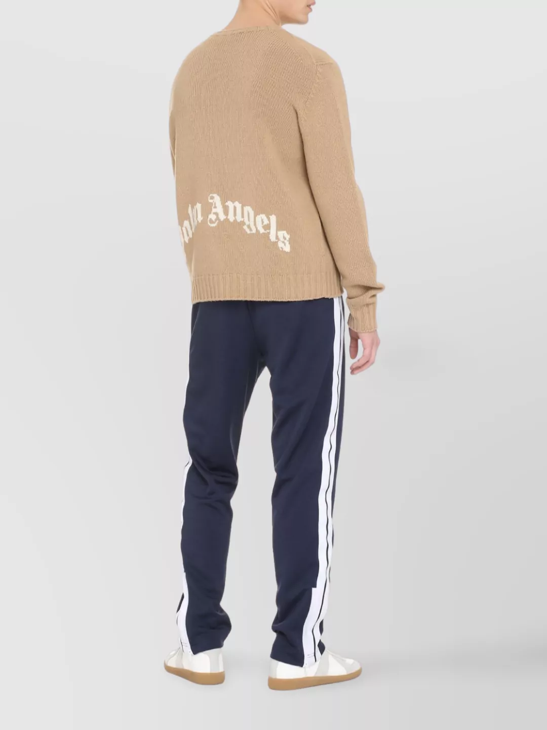 Palm Angels Crew Neck Wool Blend Pullover