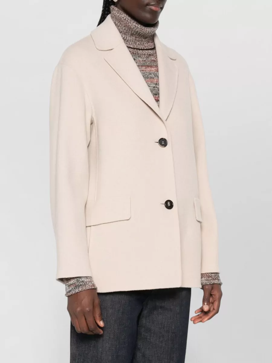 S Max Mara Virgin Wool Single-Breasted Coat