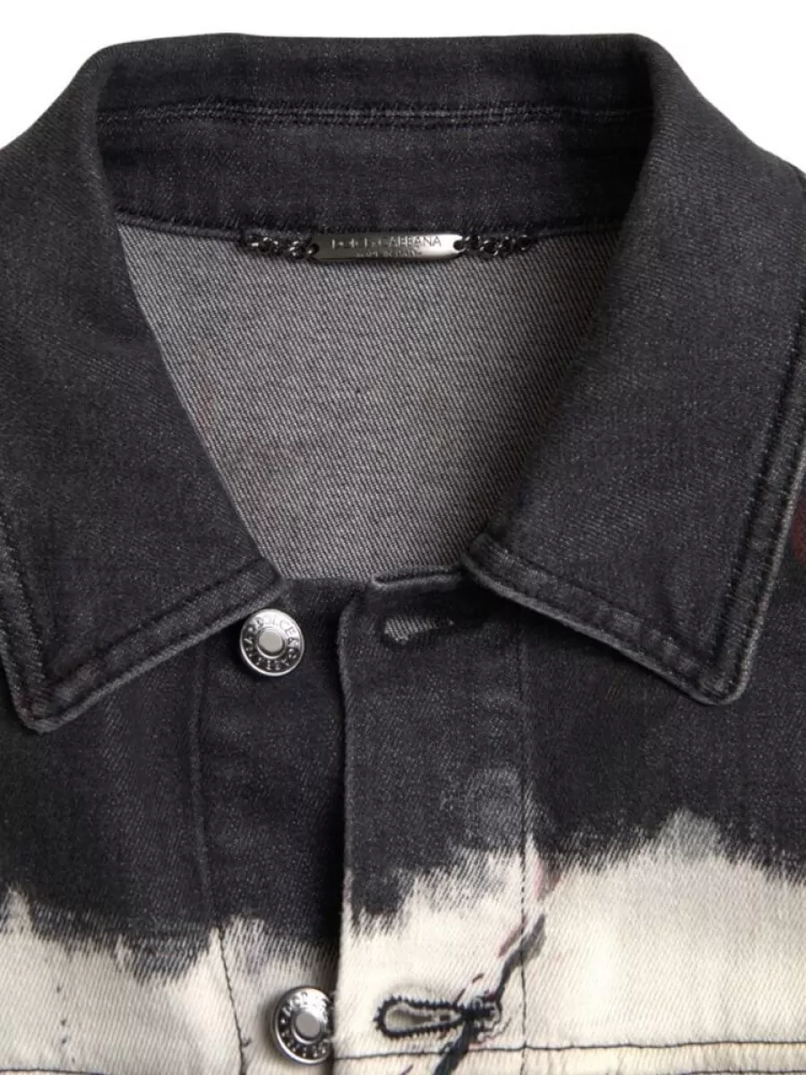 Dolce&Gabbana Printed Denim Jacket