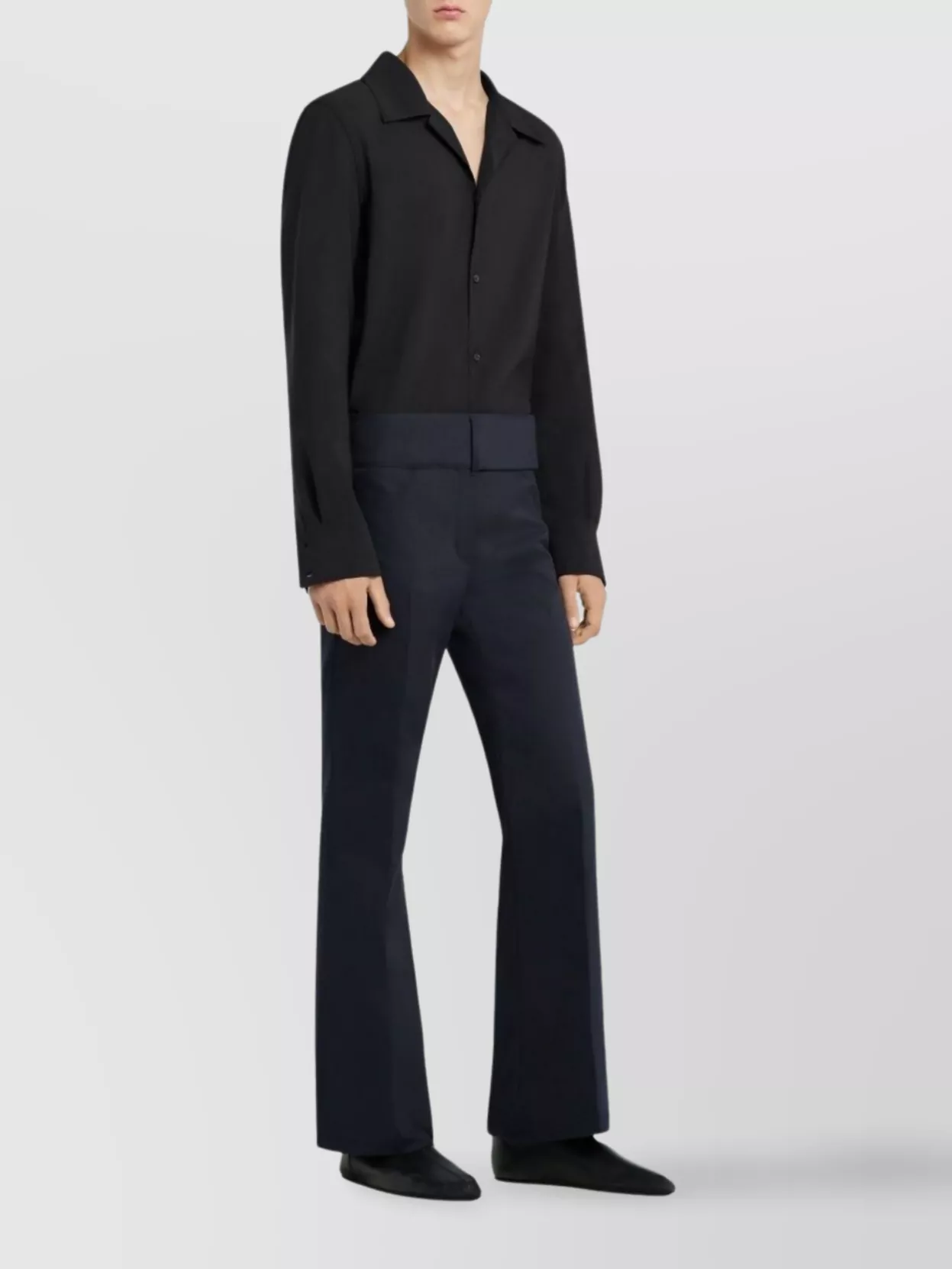 Courrèges Casual Shirt With Long Sleeves And Camp Collar
