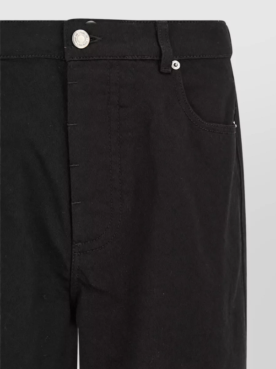 Ami Paris Denim wide-leg straight-leg jeans