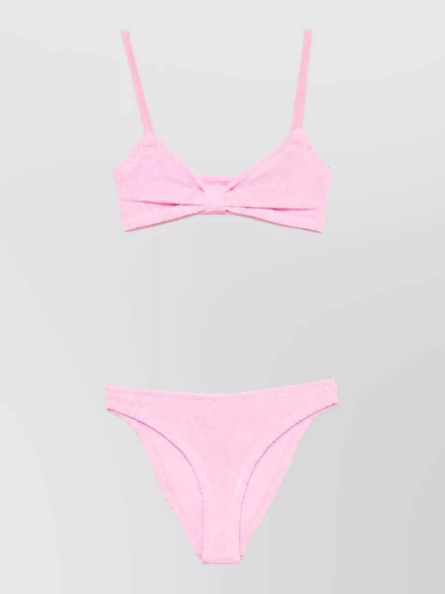 Hunza G textured bikini set