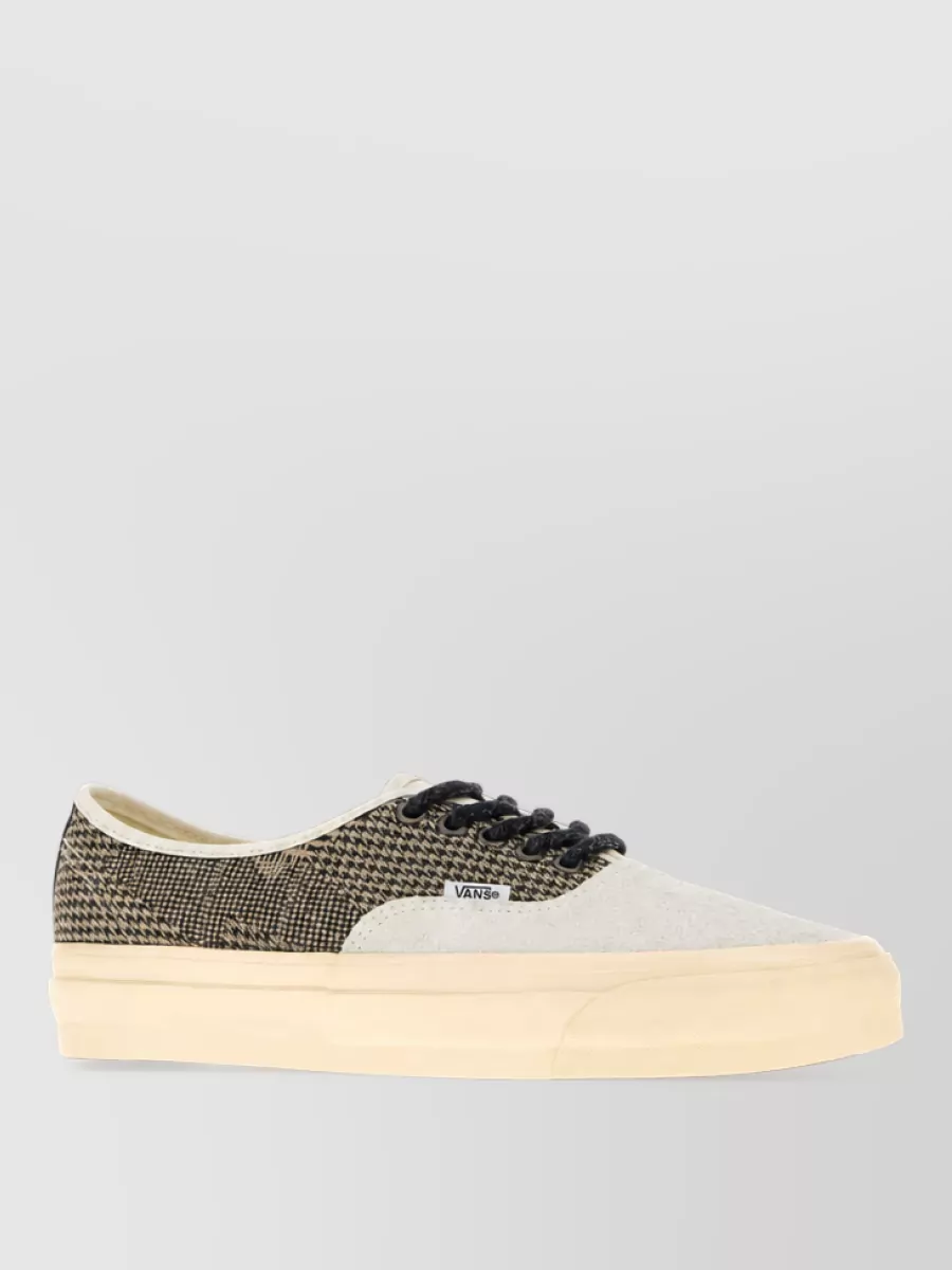 Vans suede leather canvas lace-up sneakers