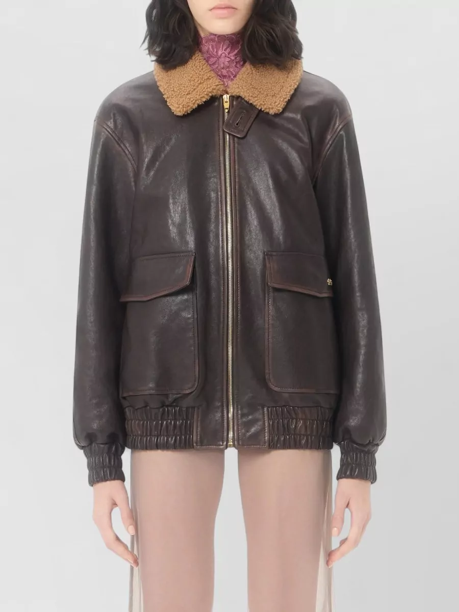 Valentino Leather Coat
