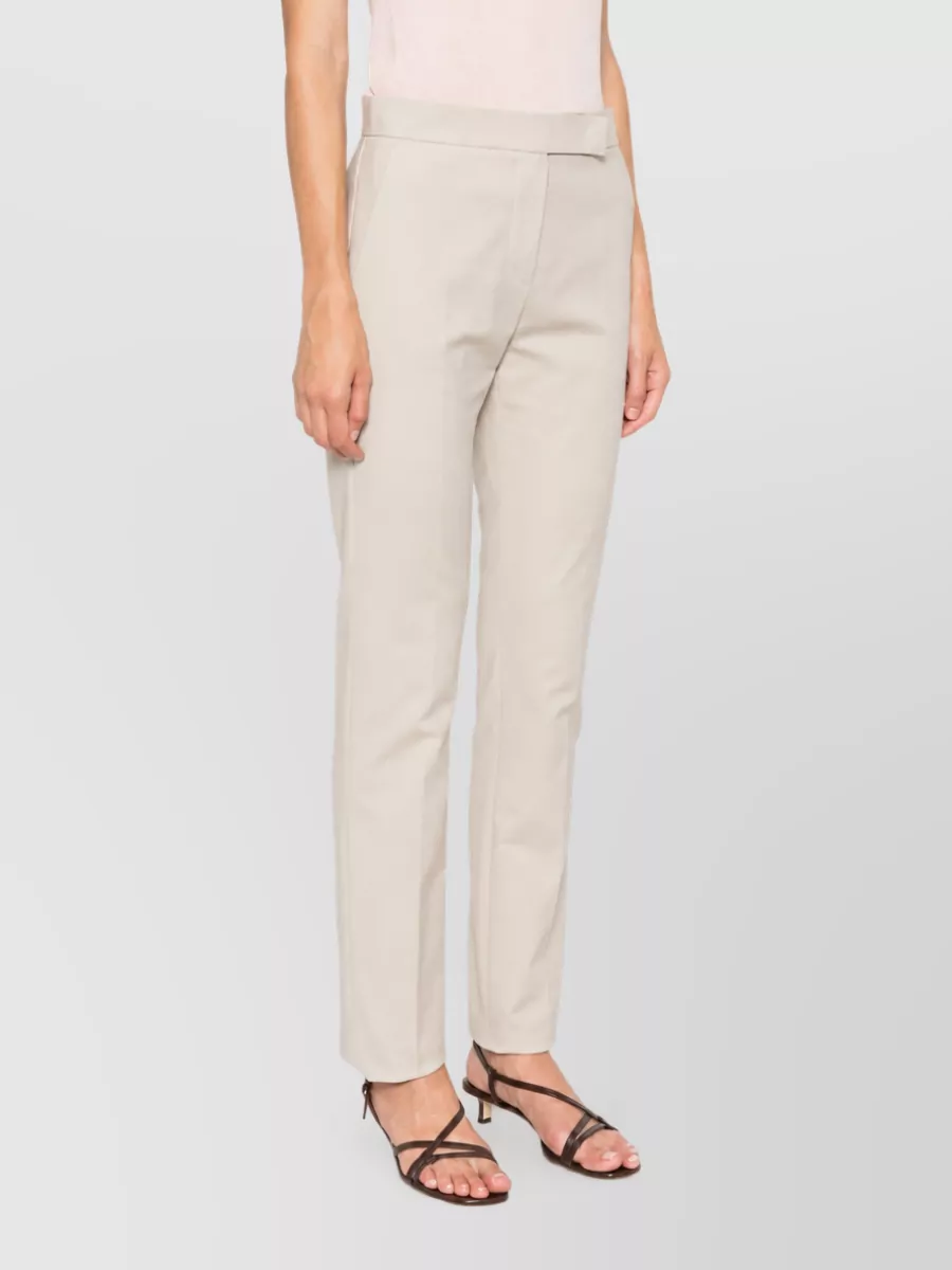 Max Mara Silk Straight-Leg Suit Trousers