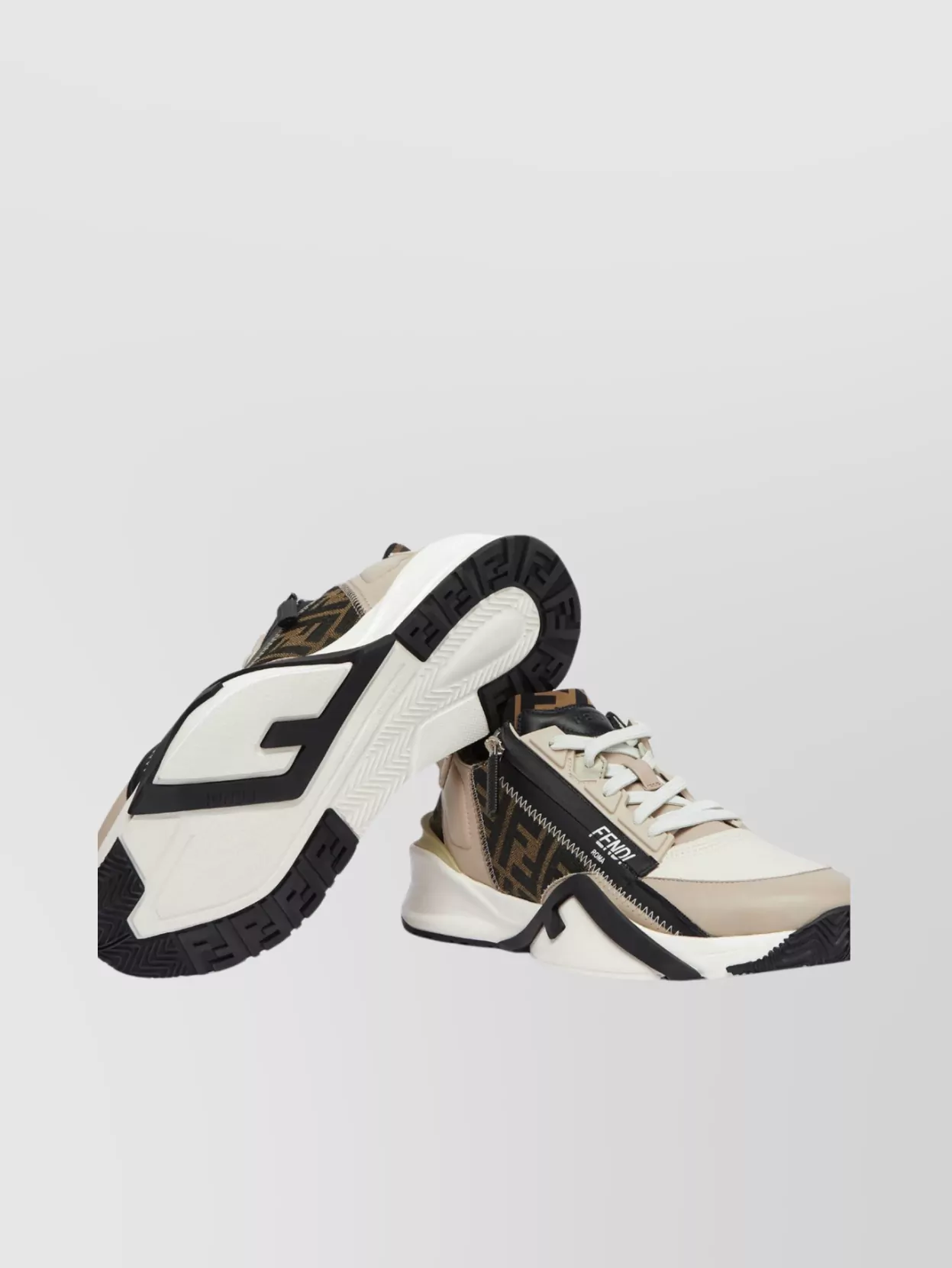 Fendi Flow Sneakers With Ff Jacquard Pattern