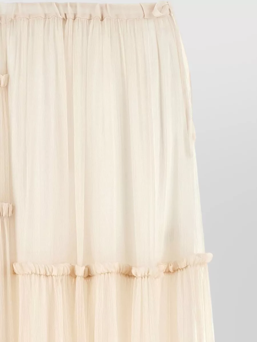 Dries Van Noten Silk Asymmetric Maxi Skirt
