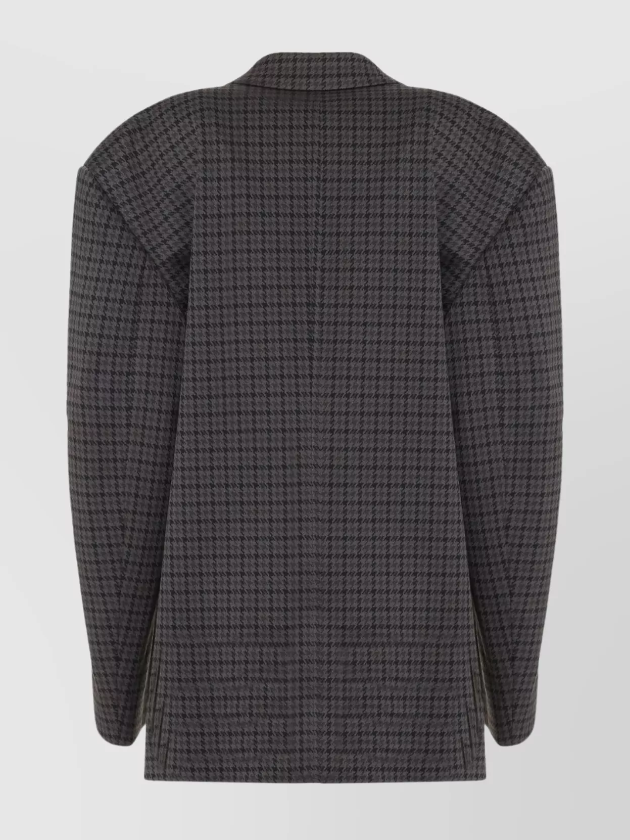 Balenciaga Tailored Single-Breasted Houndstooth Blazer