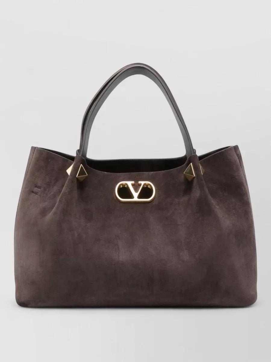 Valentino Garavani vlogo signature large leather shoulder bag