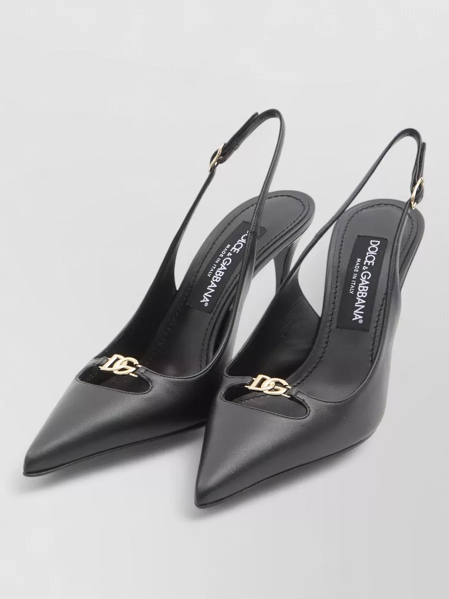 Dolce&Gabbana Slingback Pumps Silk Nappa Pointed Toe