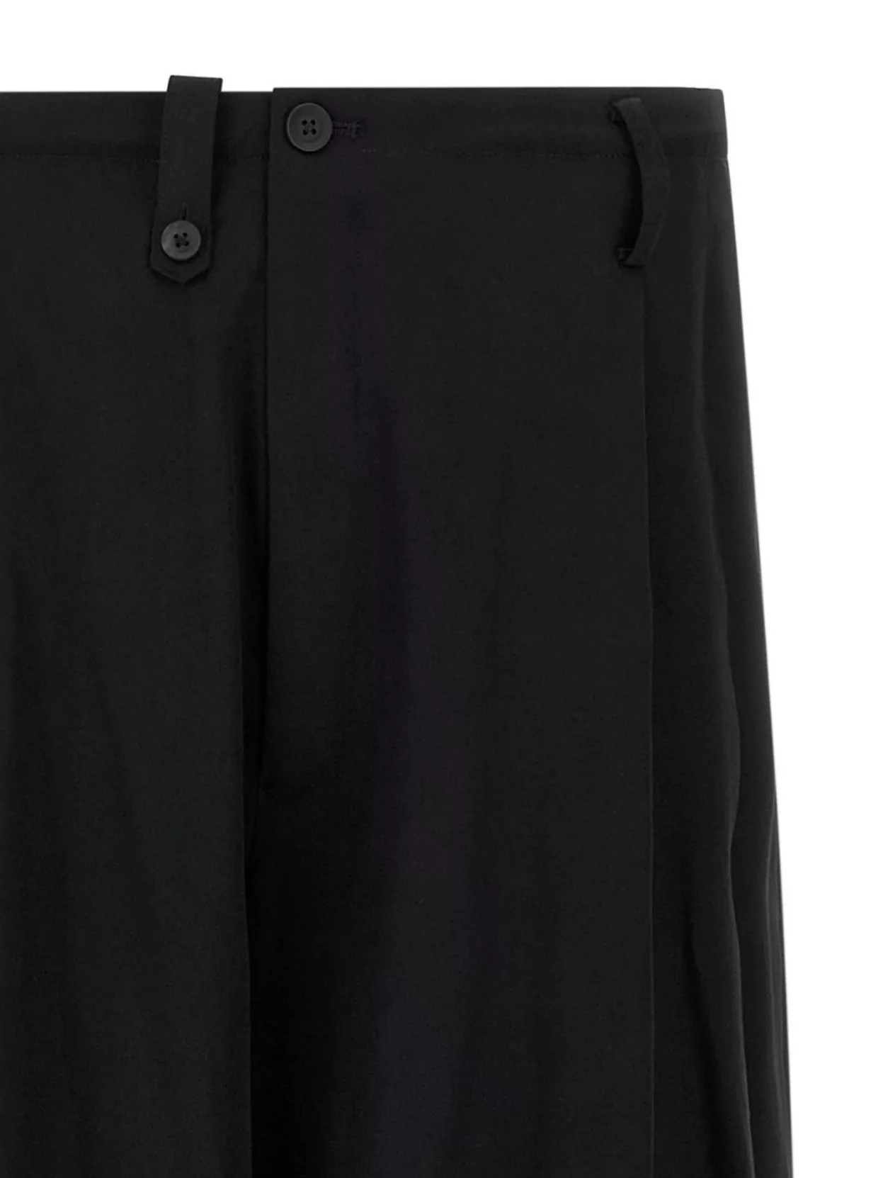 Yohji Yamamoto Tailored Trousers With Pleated Front And Pockets
