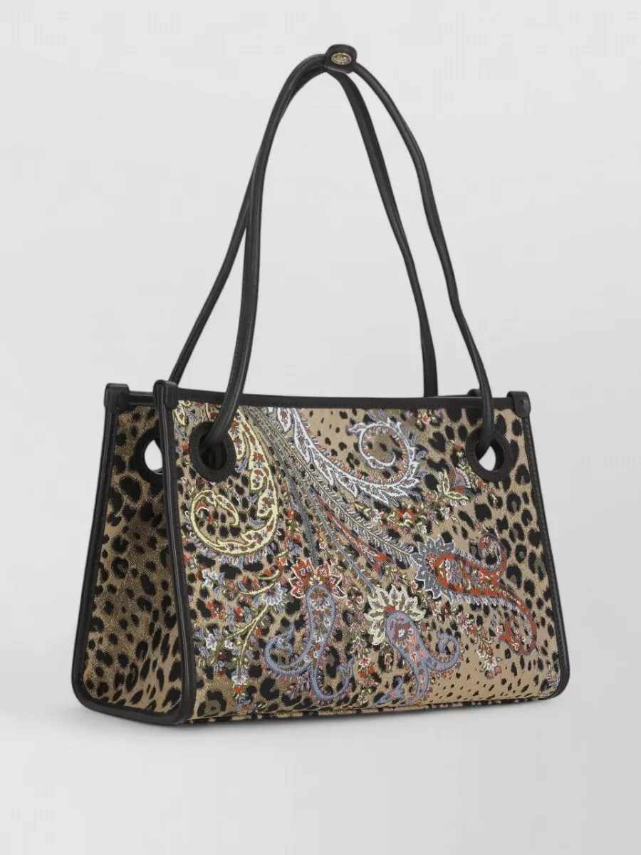 Etro Shopper Cotton Printed Shoulder Bag